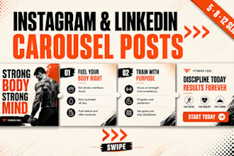design a scroll worthy instagram or linkedin carousel