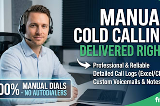 do cold calling manual and auot