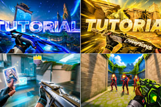 design two eye catching youtube valorant thumbnails in 24h