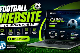 build a football website in wordpress