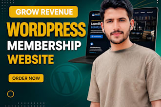 develop wordpress membership website, lms website