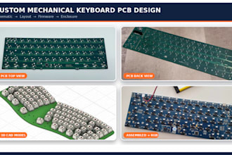 design your mechanical keyboard pcb, schematic circuit, firmware and enclosure