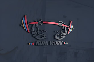 design a minimalist gym, fitness, bodybuilding, sports and personal trainer logo