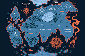 fantasy map design map maker world map fantasy vector map