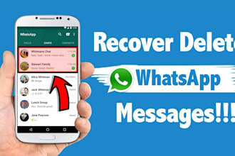 securely retrieve whatsapp deleted messages data recovery image, video, audio