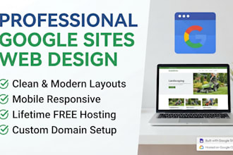 design a professional google sites website for your business