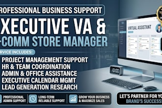 be your virtual executive assistant project management HR assistance admin