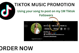 tiktok sound promotion, post 1000 tiktok videos using your tikok sound track
