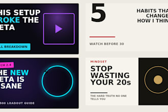 design scroll stopping youtube thumbnails and tiktok covers