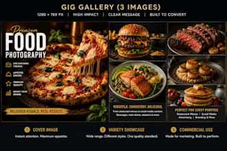 create premium ai food photography for restaurants and brands