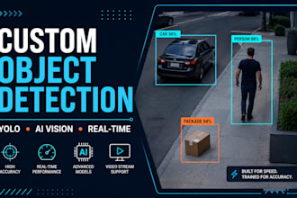develop custom object detection, image recognition and computer vision models