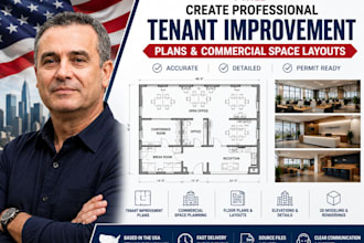 create tenant improvement plans and commercial space layouts