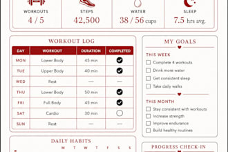 create a personalized fitness tracker