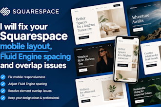 fix squarespace mobile layout, fluid engine spacing and overlap issues