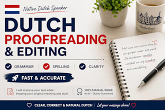 proofread and edit your dutch text