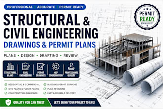 design architectural drawing floor plan stamp city permit mep engineering