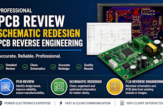review pcb design, redesign schematics and reverse engineer pcbs