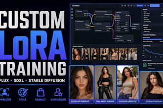 train custom lora model for stable diffusion flux and sdxl