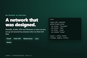 secure your network, firewall, windows or linux server