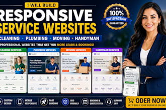build responsive cleaning, plumbing, moving, and handyman service sites
