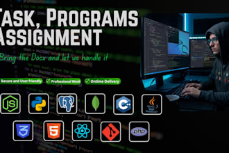 create simple programs, tasks, projects