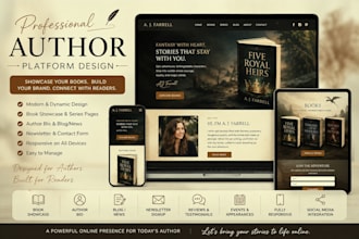design dynamic author website