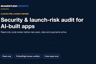 audit your ai built saas app for security and launch risks