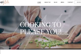 design wix culinary school website culinary academy cooking courses website