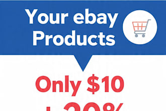 be your ebay product listing expert and store manager