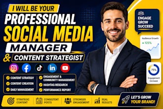 be your professional social media manager and content strategist