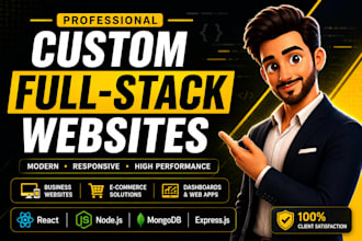 build a full stack business website with react node js and mongodb