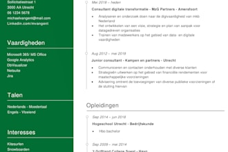 create a proffesional CV and resume
