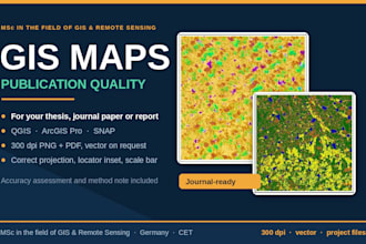 create professional gis maps for your thesis, report or publication