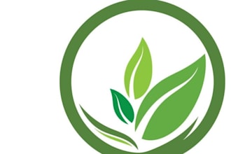 make awesome tree logo design with lawn landscapes