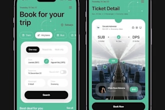 develop an airline, flight booking and aviation app for android and ios