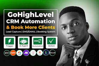 setup gohighlevel CRM automation ghl workflows and go high level ai sales funnel