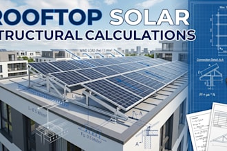 provide structural calculations for rooftop solar racking, engineer reviewed