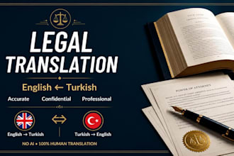 translate your legal documents between turkish and english with no ai