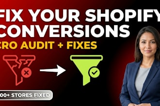 fix shopify conversion issues with shopify cro audit to increase sales