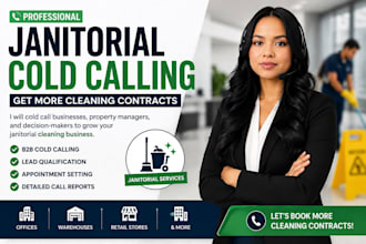 janitorial cold calling, cold calling, janitorial cleaning services,