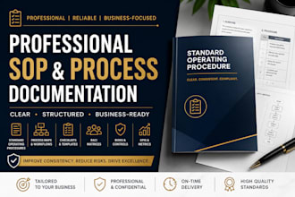 create professional sops and process documentation