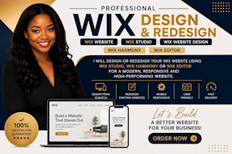 design or redesign wix website wix studio wix harmony wix editor