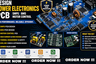 design power electronics pcb for smps bms and motor control