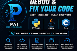 debug and fix your python c and java