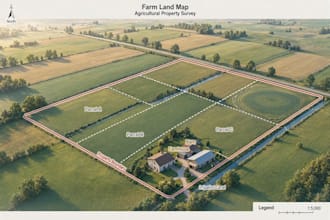 do farm land map, agricultural map, property map, land survey map, gis map