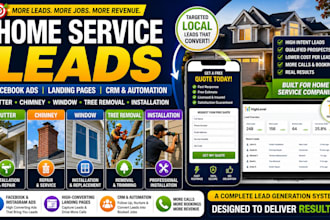 generate leads gutter chimney repair facebook ads window tree removal cleaning