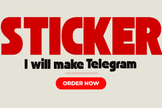 make telegram sticker for your business