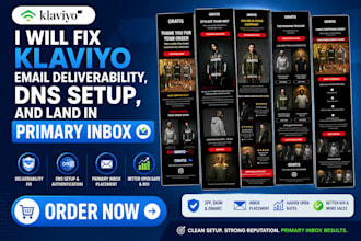 fix klaviyo email deliverability, dns setup, and land in primary inbox