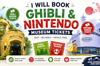 book your ghibli museum and nintendo museum tickets