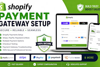 configure shopify payment and fix payment issues setup